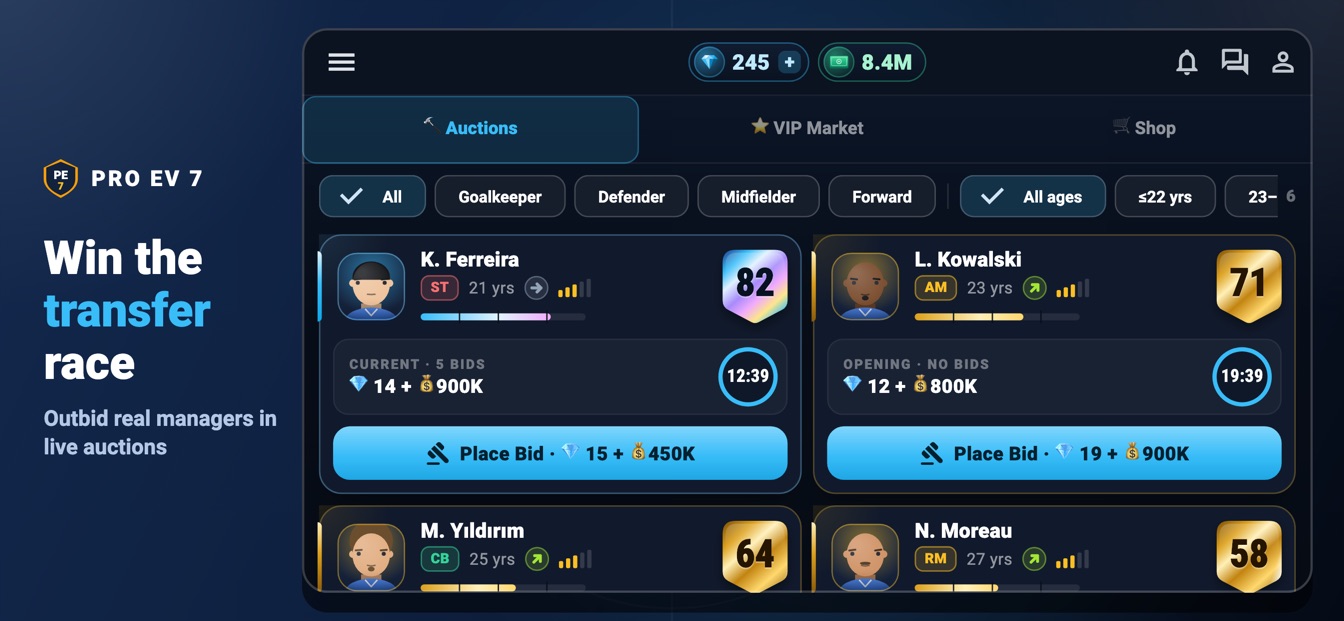 PRO EV 7 transfer market